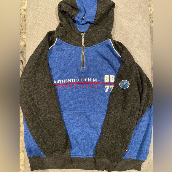Bugle Boy Other - Vintage Y2K Bugle Boy quarter zip hoodie size xl see photos for sizing